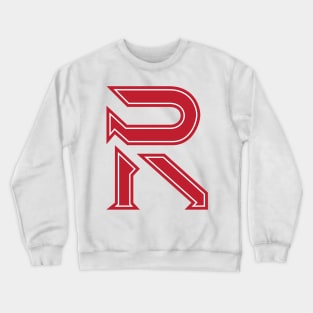 Red Emblem Shirt Crewneck Sweatshirt